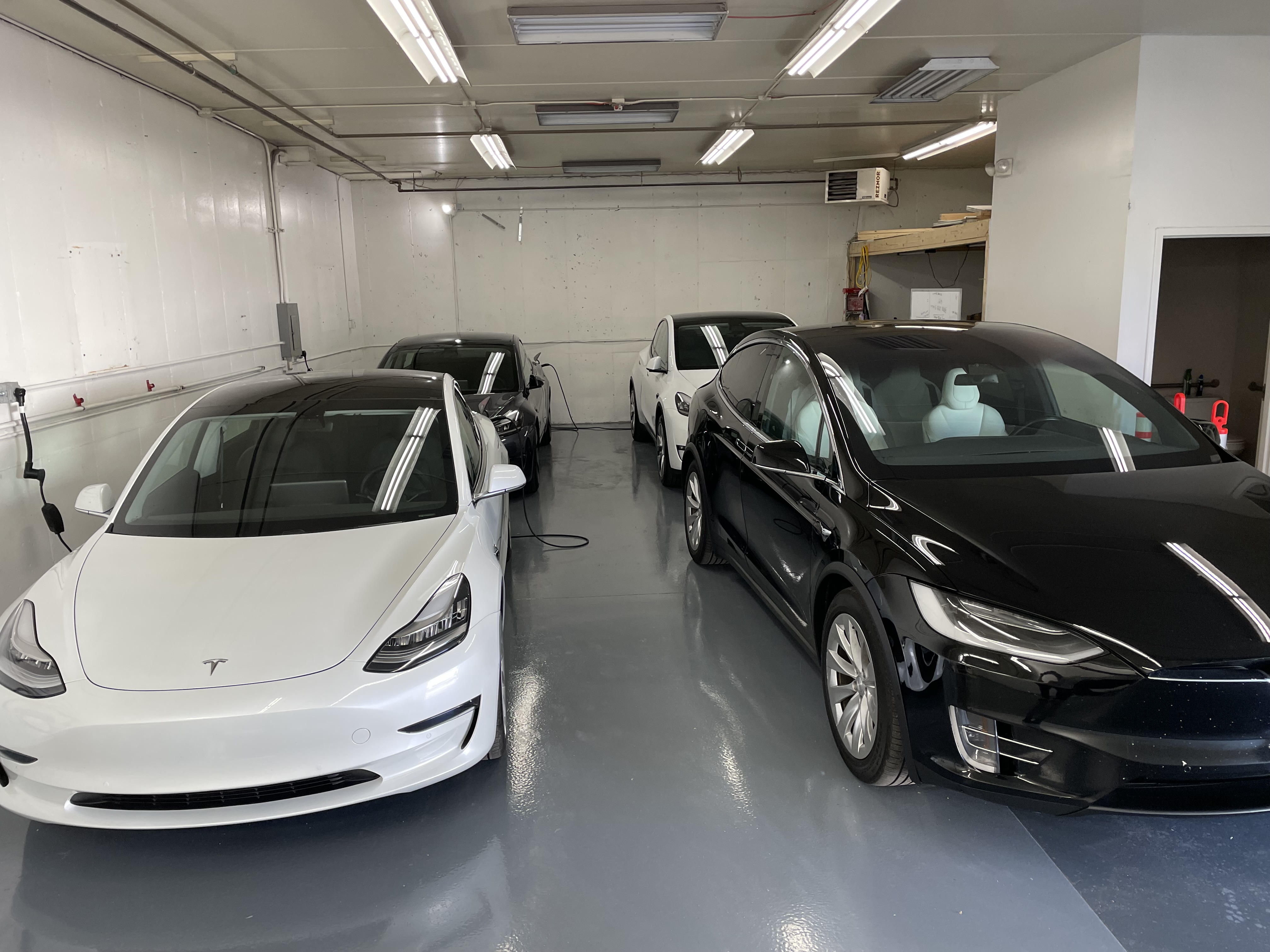 picture of the EV Garage Tesla vehicles